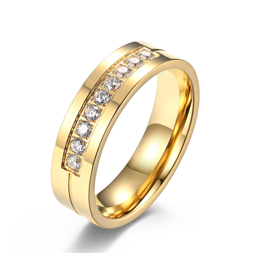 Gold studded with diamonds