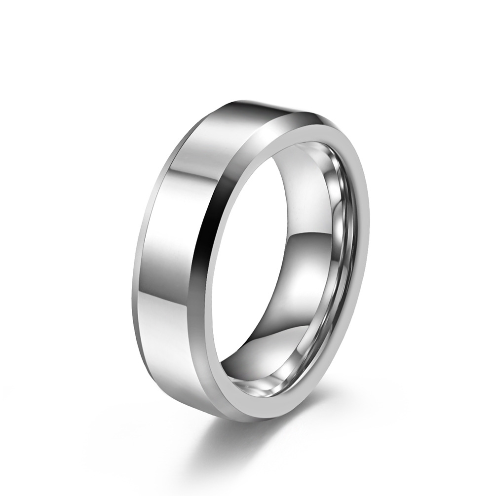 Polished Tungsten Carbide Couple Rings – Scratch-Resistant &amp;amp; Tarnish-Free, Minimalist Unisex Band for Wedding or Daily Wear